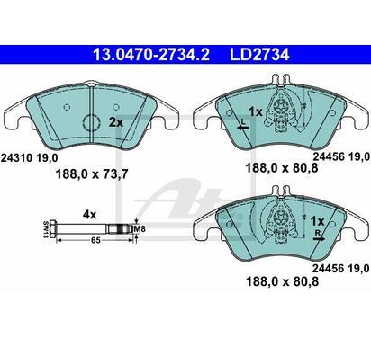 13.0470-2734.2
ATE
Klocki hamulcowe
