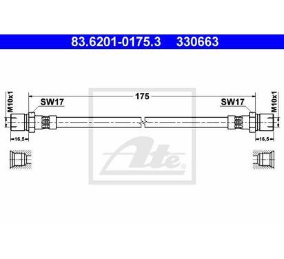83.6201-0175.3
ATE
Przewód hamulcowy elastyczny
