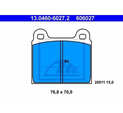 13.0460-6027.2
ATE
Klocki hamulcowe
