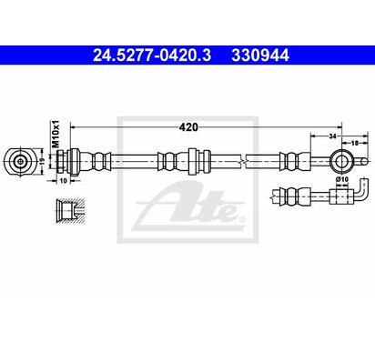 24.5277-0420.3
ATE
Przewód hamulcowy elastyczny
