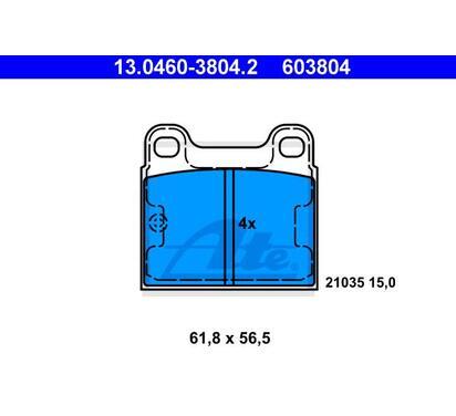 13.0460-3804.2
ATE
Klocki hamulcowe
