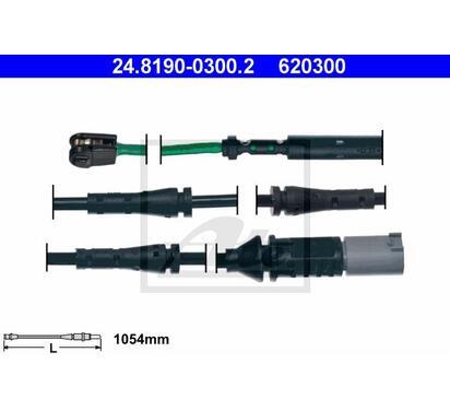 24.8190-0300.2
ATE
Styk ostrzegawczy, zużycie okładzin hamulcowych
