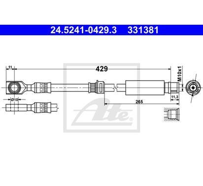 24.5241-0429.3
ATE
Przewód hamulcowy elastyczny
