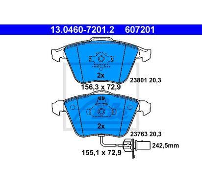 13.0460-7201.2
ATE
Klocki hamulcowe
