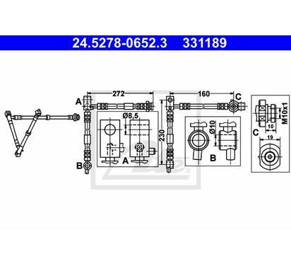 24.5278-0652.3
ATE
Przewód hamulcowy elastyczny

