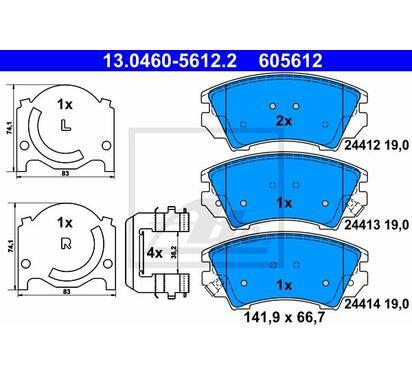 13.0460-5612.2
ATE
Klocki hamulcowe
