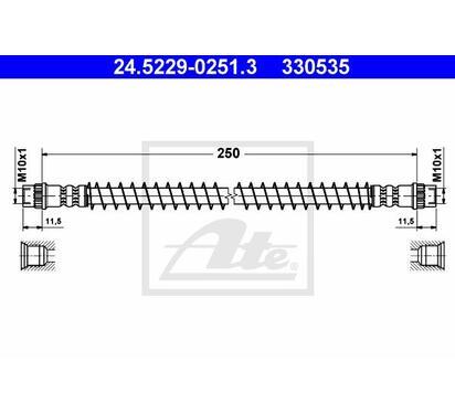 24.5229-0251.3
ATE
Przewód hamulcowy elastyczny
