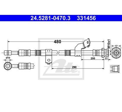 24.5281-0470.3
ATE
Przewód hamulcowy elastyczny
