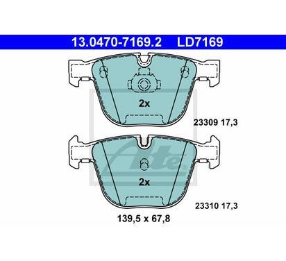 13.0470-7169.2
ATE
Klocki hamulcowe
