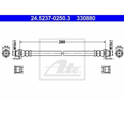 24.5237-0250.3
ATE
Przewód hamulcowy elastyczny
