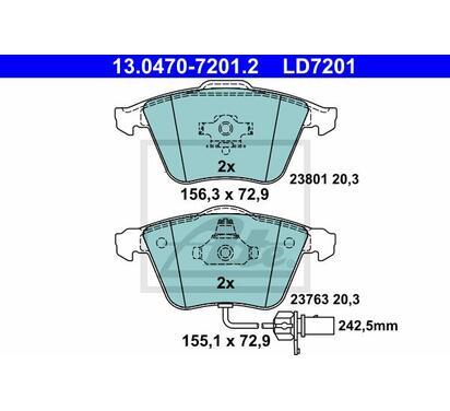 13.0470-7201.2
ATE
Klocki hamulcowe
