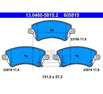 13.0460-5815.2
ATE
Klocki hamulcowe
