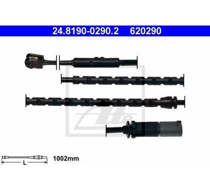 24.8190-0290.2
ATE
Styk ostrzegawczy, zużycie okładzin hamulcowych
