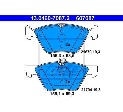13.0460-7087.2
ATE
Klocki hamulcowe

