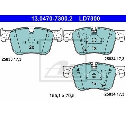 13.0470-7300.2
ATE
Klocki hamulcowe
