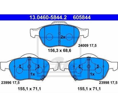 13.0460-5844.2
ATE
Klocki hamulcowe
