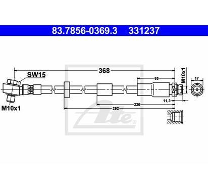 83.7856-0369.3
ATE
Przewód hamulcowy elastyczny
