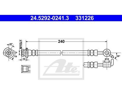 24.5292-0241.3
ATE
Przewód hamulcowy elastyczny
