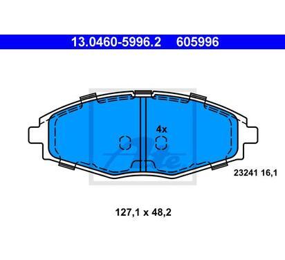 13.0460-5996.2
ATE
Klocki hamulcowe
