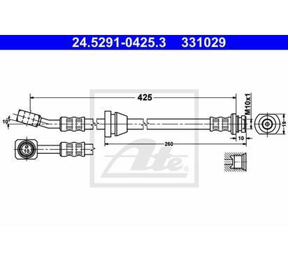 24.5291-0425.3
ATE
Przewód hamulcowy elastyczny
