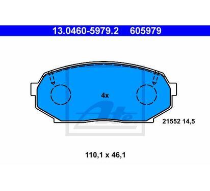 13.0460-5979.2
ATE
Klocki hamulcowe
