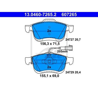 13.0460-7265.2
ATE
Klocki hamulcowe
