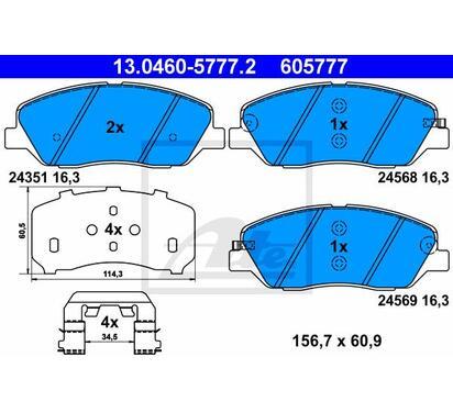 13.0460-5777.2
ATE
Klocki hamulcowe
