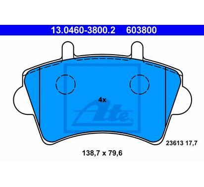 13.0460-3800.2
ATE
Klocki hamulcowe

