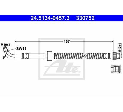 24.5134-0457.3
ATE
Przewód hamulcowy elastyczny
