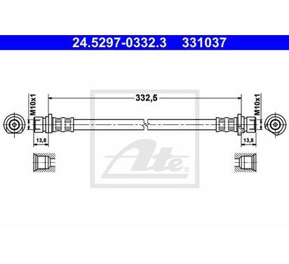 24.5297-0332.3
ATE
Przewód hamulcowy elastyczny
