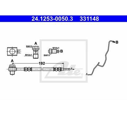 24.1253-0050.3
ATE
Przewód hamulcowy elastyczny
