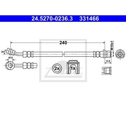 24.5270-0236.3
ATE
Przewód hamulcowy elastyczny
