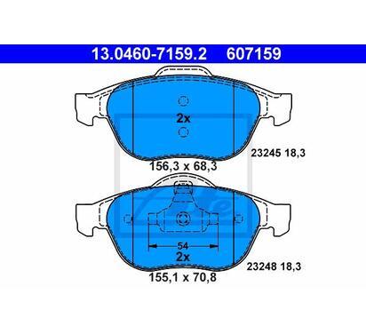 13.0460-7159.2
ATE
Klocki hamulcowe
