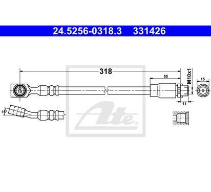 24.5256-0318.3
ATE
Przewód hamulcowy elastyczny

