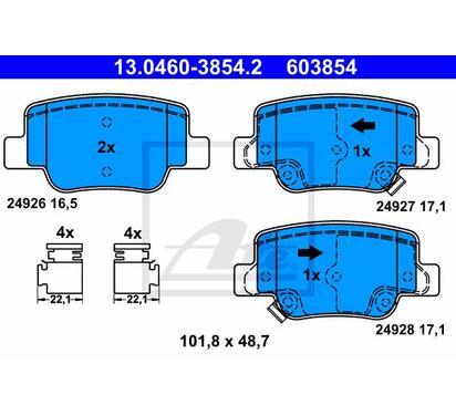 13.0460-3854.2
ATE
Klocki hamulcowe
