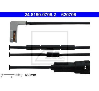 24.8190-0706.2
ATE
Styk ostrzegawczy, zużycie okładzin hamulcowych
