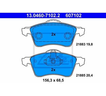 13.0460-7102.2
ATE
Klocki hamulcowe
