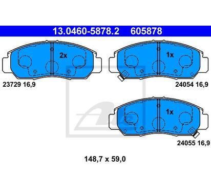 13.0460-5878.2
ATE
Klocki hamulcowe
