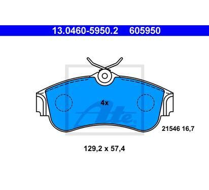 13.0460-5950.2
ATE
Klocki hamulcowe
