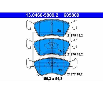 13.0460-5809.2
ATE
Klocki hamulcowe
