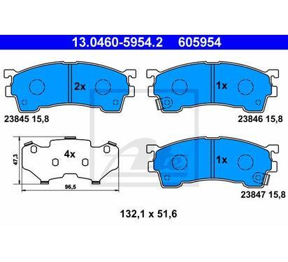 13.0460-5954.2
ATE
Klocki hamulcowe
