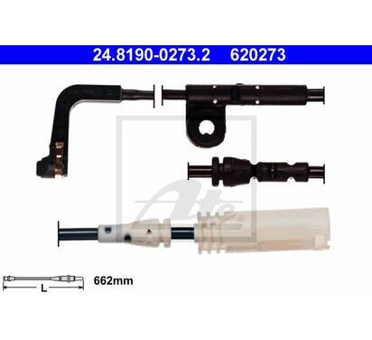 24.8190-0273.2
ATE
Styk ostrzegawczy, zużycie okładzin hamulcowych

