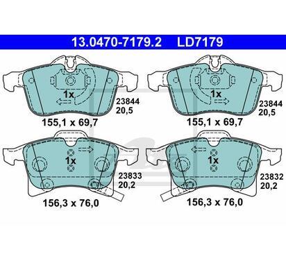 13.0470-7179.2
ATE
Klocki hamulcowe
