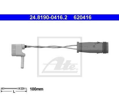 24.8190-0416.2
ATE
Styk ostrzegawczy, zużycie okładzin hamulcowych
