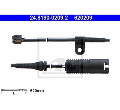 24.8190-0209.2
ATE
Styk ostrzegawczy, zużycie okładzin hamulcowych
