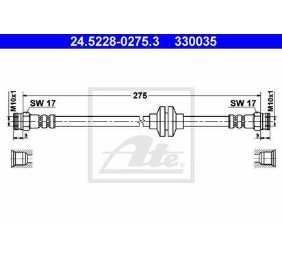 24.5228-0275.3
ATE
Przewód hamulcowy elastyczny
