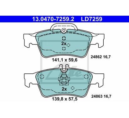 13.0470-7259.2
ATE
Klocki hamulcowe
