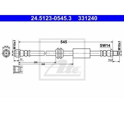 24.5123-0545.3
ATE
Przewód hamulcowy elastyczny
