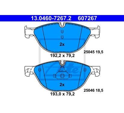 13.0460-7267.2
ATE
Klocki hamulcowe
