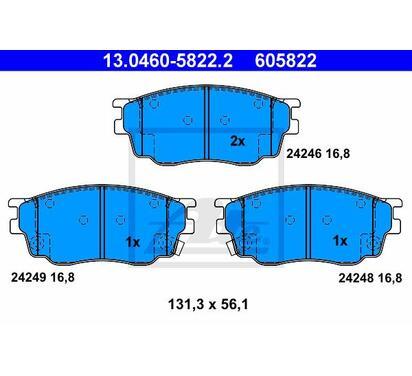 13.0460-5822.2
ATE
Klocki hamulcowe
